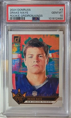 2024 Panini Donruss - Rookie Gridiron Kings Drake Maye #3 (RC) PSA 10