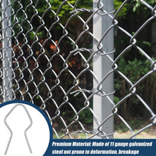 400x T Post Clips Metal Wire Fence Clips Galvanized Steel Tie Ez Twist Preformed