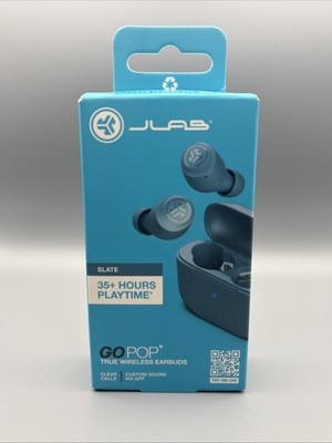 JLab GO POP+ (POP PLUS) True Wireless Earbuds - Slate