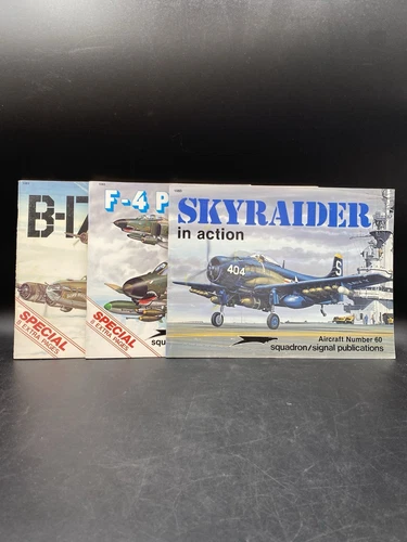 Sky Raider In Action Aircraft F-4 Phantom II & B-17 Squadron Signal LOT 3