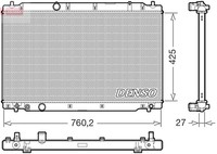 Denso MotorküHler WasserküHler DRM40109 FüR Honda CR 5 AWD RW2 Vtec RW1