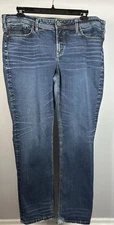 Silver Jeans Co. Aiko Mid Straight Jeans Womens Size 18 40x32