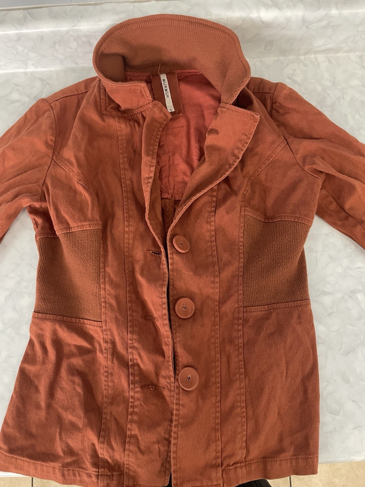 retro rust orange jacket - image 1