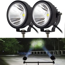 Led Round Driving Fog Lights 2pcs 4 Inch Super Bright Led White Spot Beam