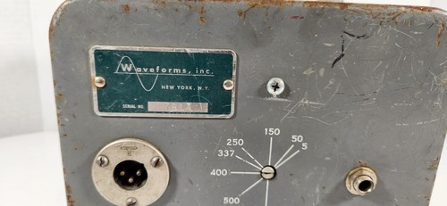VINTAGE WAVEFORMS INC. NY MODEL 454A MACHINE ELECTRONIC NO POWER SUPPLY UNTESTED - Picture 11 of 20