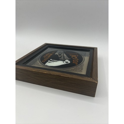 RCA VINTAGE VICTOR “HIS MASTERS VOICE" DOG & VICTROLA ADVERTISING GLASS RARE!! - Picture 7 of 14