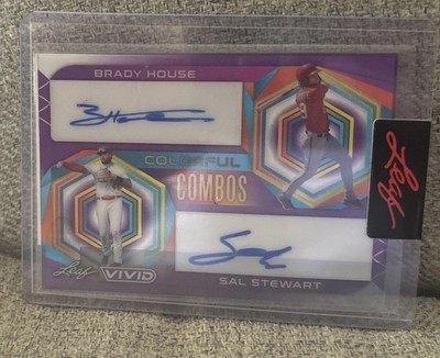 Leaf Vivid Sal Stewart / Brady House RC DUAL Auto SUPERSTAR 1/1 Rookie Sealed