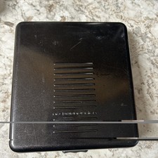 Vintage No Boundaries Hard Shell CD/DVD Storage Case Holder Wallet Black 24 Disc