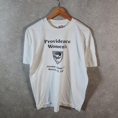 Vintage Hanes Providence Fußball 1994 USA Einzelnaht T-Shirt Herren Large weiß
