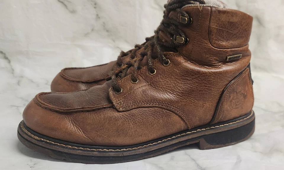 Georgia 6" Amp LT Edge Impermeable Moc-toe Bota de Trabajo Cuero Grueso GB00467 Talla 13 Foto 2 de 4