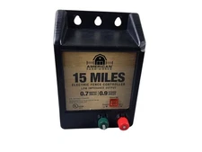 USED American Farm Works 15 Mile Electric Fence Controller AC Powered