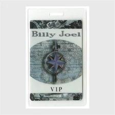 Billy Joel 1990 Storm Front Concert Tour VIP Laminated Backstage Pass