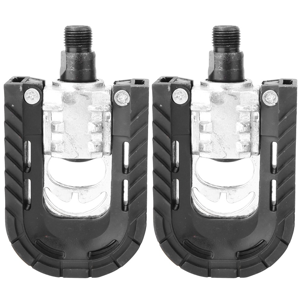 1 Pair Aluminum Alloy Mountain Bike Pedals Lightweight Folding Design For Mounta