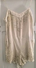 Zara Floral Print Jumpsuit Ecru Size M