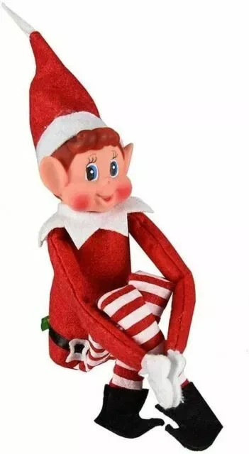 NAUGHTY LITTLE XMAS ELF BOY PLAYFUL ELVES BEHAVIN BADLY SOFT BODY VINYL FACE
