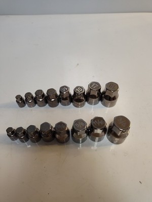 CRAFTSMAN 42801 42800 LOW PROFILE RATCHET WRENCH SOCKETS METRIC SAE 16Pc Vintage