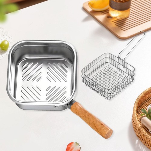 Mini Deep Fryer Pot Multifunctional Camping for French Fries Dumpling Stews - Picture 6 of 6