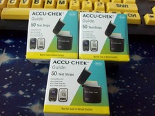 50 ACCU-CHEK GUIDE 1 BOX OF 50 TEST STRIPS, EXP 8-20-26, GOOD SEALED BOX