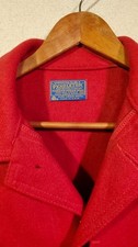 VTG Pendelton Men's Wool Jacket Red Size M Made In USA 1960s 70s Western Montana