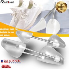 1-2 Pairs Adjustable Plastic Spring Men Women Shoe Trees Shaper Keeper Stretcher