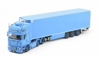Tekno - Scania R Streamline Topline 6X2 Mit 3-Achsigem KüHlauflieger VOWA-ERI...