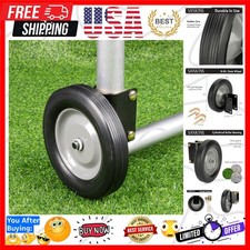 Gate Wheel 8" Rubber Gate Caster Heavy Duty Gate Helper Support Wheel Side Mo...