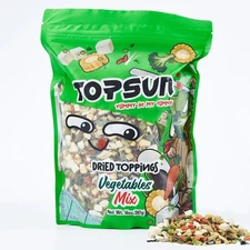 Dried Ramen Toppings Vegetable Mix 14oz, 12 Veggie Blend with Added... 