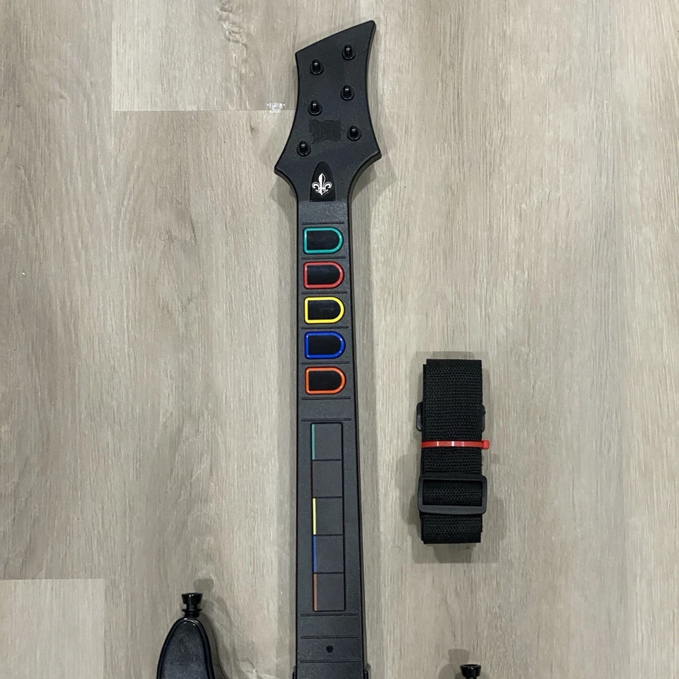 Nintendo Wii Guitar Hero World Tour Sunburst Guitar Controller Red Octane Tested - Image 3 of 4