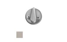 8800 Mortise Round Plate with Thumbturn with Screws, Satin Stainless Steel