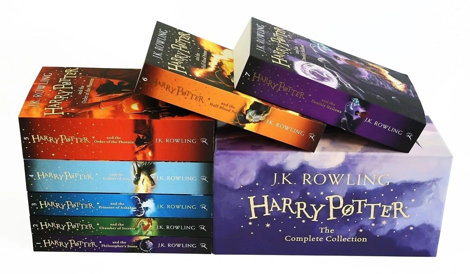 Harry Potter Complete Full 7 Books Childrens Box Set Collection by J K Rowling. - Image 4 of 4