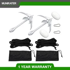 Folding Anchor Set×2 1.5 3.3 5.5 7.1lb For Small Boats Canoe Paddle Boards USA