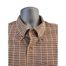 L L Bean Men's Large Wrinkle Free Kennebunk Sport LS Button-Down Traditional Fit