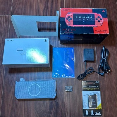 Sony PSP 3000 Value Pack Red & Black Handheld System (PSPJ-30026