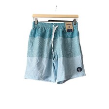 NWT Chubbies Men's The Whale Sharks 7" Classic Liner Swim Trunks Blue Size S