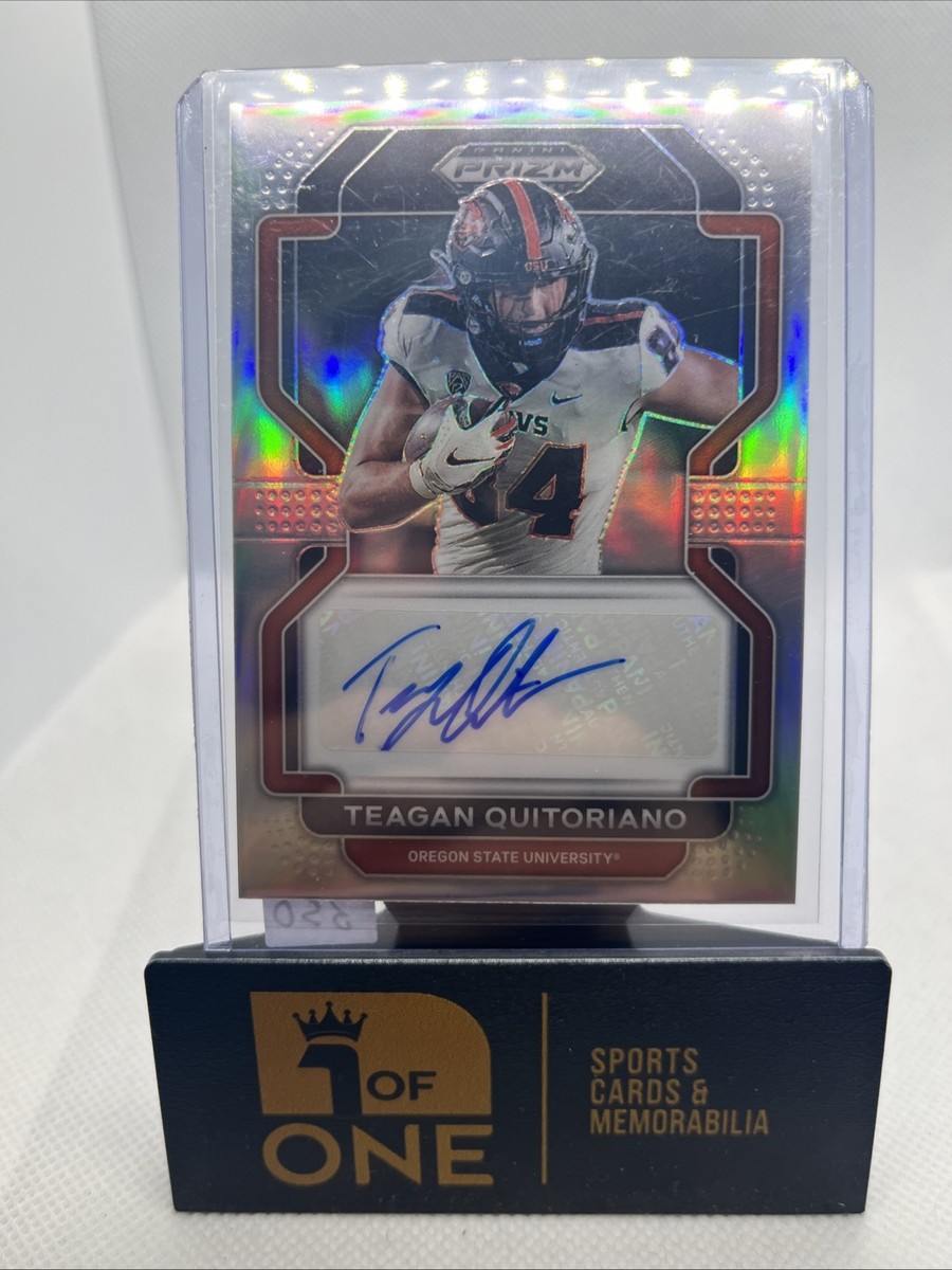2022 Prizm Draft - Auto Silver - Teagan Quintoriano - Oregon State