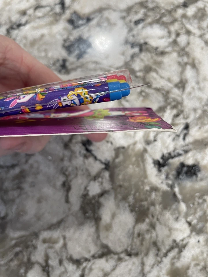 Canetas vintage Lisa Frank NEAT Melodies nostalgia rosa roxo tartaruga diversão - Imagem 2 de 4