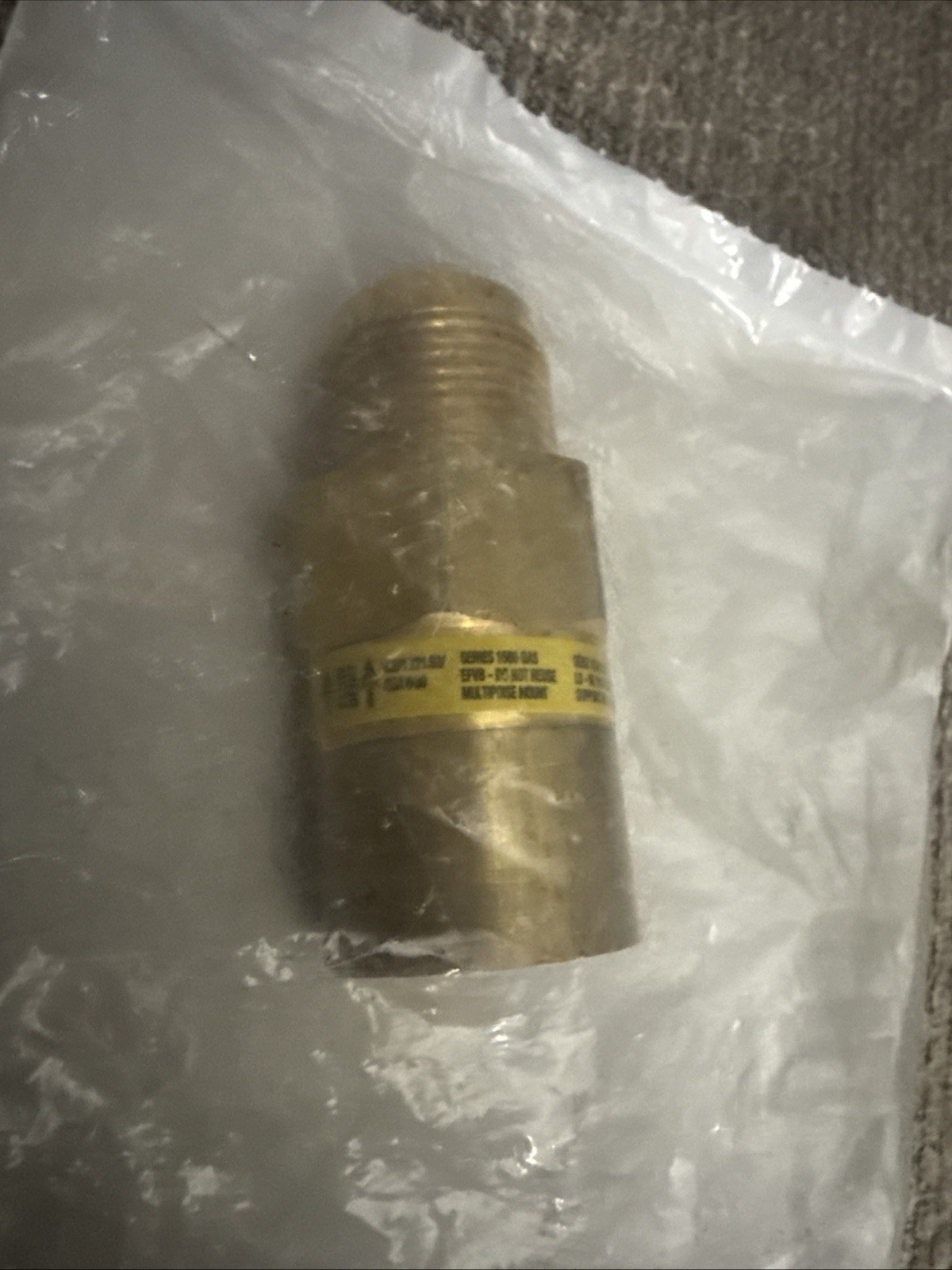 Brass Excess Flow Valve EFV Series 1560 EFVB Gas Check Valve Male Input