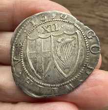 THE COMMONWEALTH (1649-1660). SILVER SHILLING. DATED 1656.