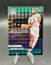 2025 Mosaic - Stephon Castle Give and Go Green Prizm RC #6