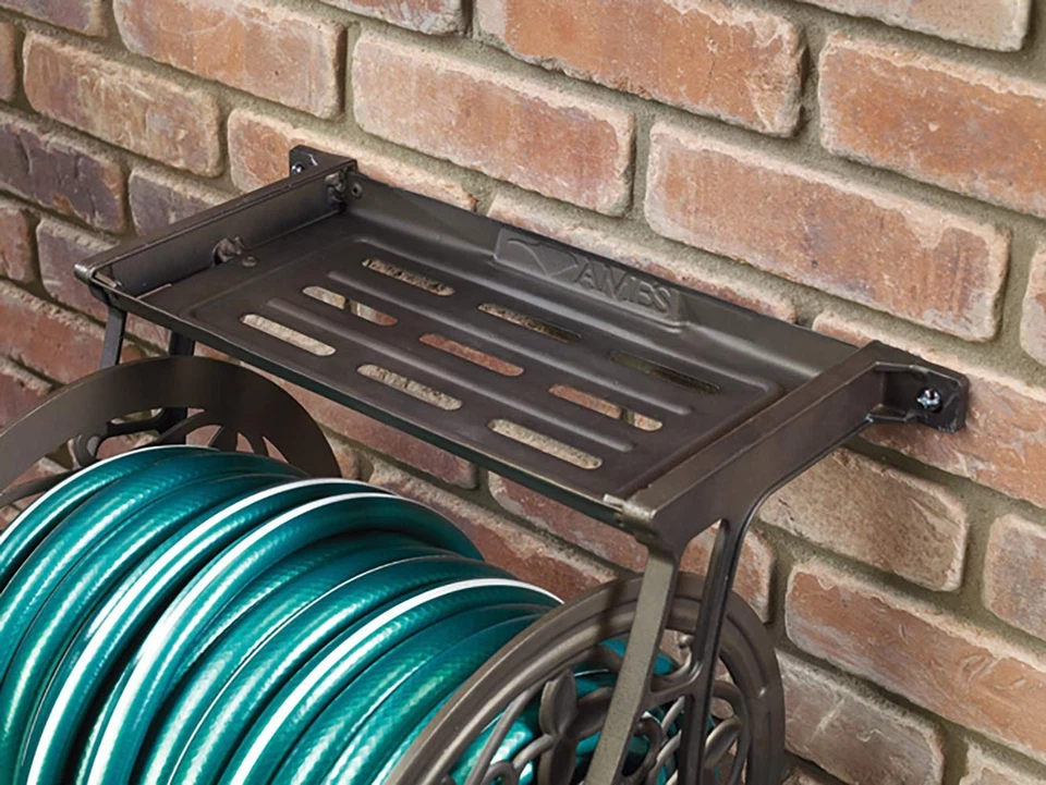 Carrete de manguera de montaje en pared decorativo Neverleak 2398110, marrón Foto 3 de 4