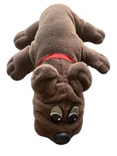 1986 Vintage Tonka Brown Pound Puppie Plush 7.5 Brown Bulldog Rumpskin Toy
