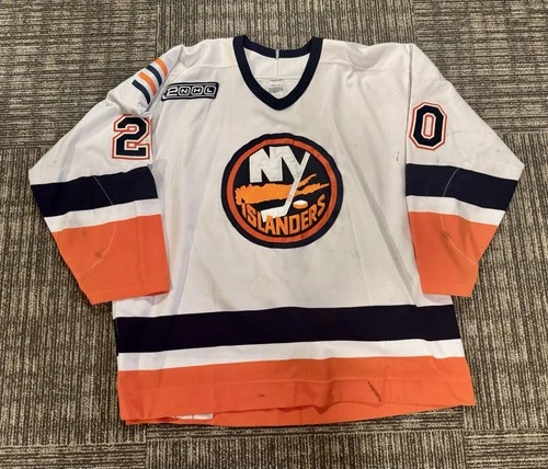 New York Islanders NHL Game Worn Jersey Jamie Rivers #20 Mei-Gray