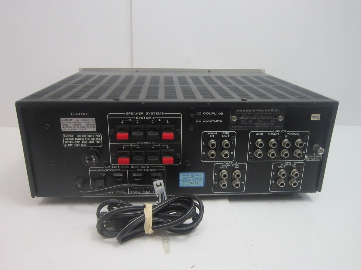 Vintage Marantz 1180 DC Stereo Integrated Amplifier 1979 | eBay