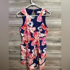 Eliza J floral sleeveless midi dress