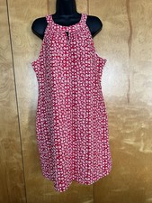 Women's Floral Print Sleeveless Size 12 Cotton Karl Lagerfeld Dress