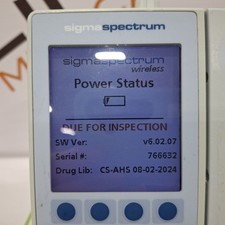 Baxter Sigma Spectrum 6.02.07 with B/G Battery Infusion Pump