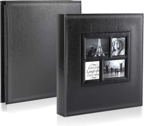 Ywlake Fotoalbum 4x6 500 Taschen Foto, extra groß 500 Taschen, schwarz - Bild 2 von 8