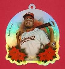 2025 Topps Holiday James Wood RC Oversized Die Cut Ornaments #OO5 Nationals