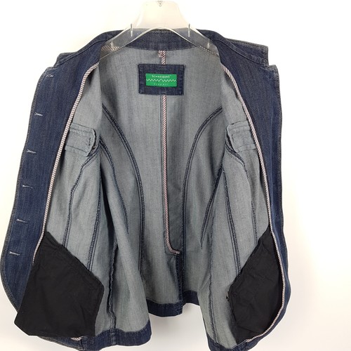 Schneiders Janker Ariane Damen Gr. 44 Blau Denim Bestickt Stretch Trachten-Jacke - Bild 7 von 9