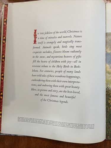Vintage 1956 THE GOLDEN BOOK OF CHRISTMAS TALES - Picture 6 of 11